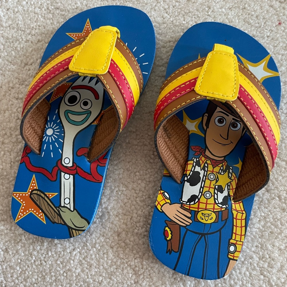 Toy Story Flip Flops, size toddler 10. Brand new